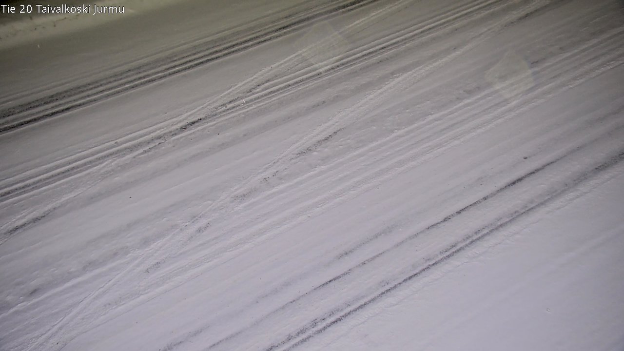 Weather Camera Image Väg 20 Taivalkoski, Jurmu, Taivalkoski, Pohjois-Pohjanmaa