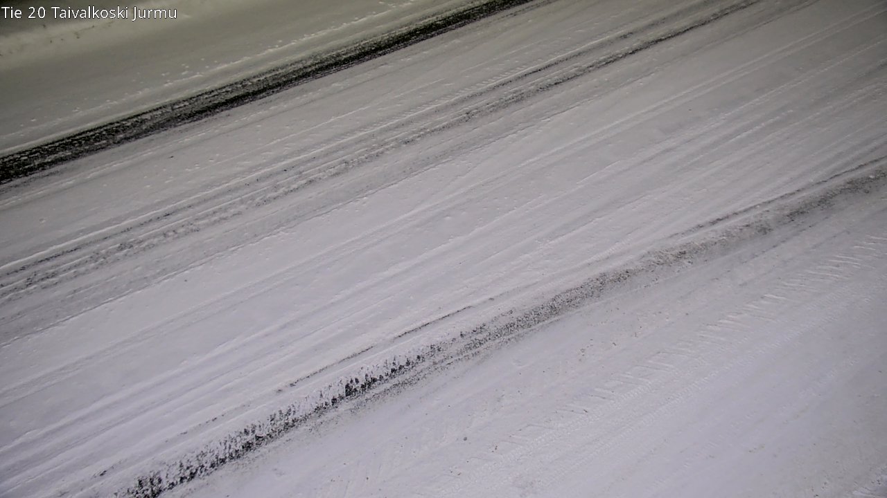 Weather Camera Image Väg 20 Taivalkoski, Jurmu, Taivalkoski, Pohjois-Pohjanmaa