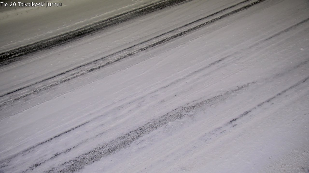 Weather Camera Image Väg 20 Taivalkoski, Jurmu, Taivalkoski, Pohjois-Pohjanmaa