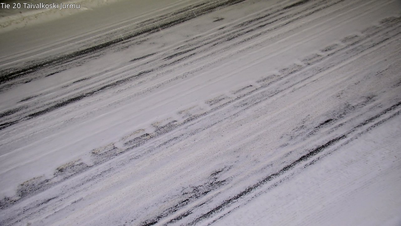 Weather Camera Image Väg 20 Taivalkoski, Jurmu, Taivalkoski, Pohjois-Pohjanmaa