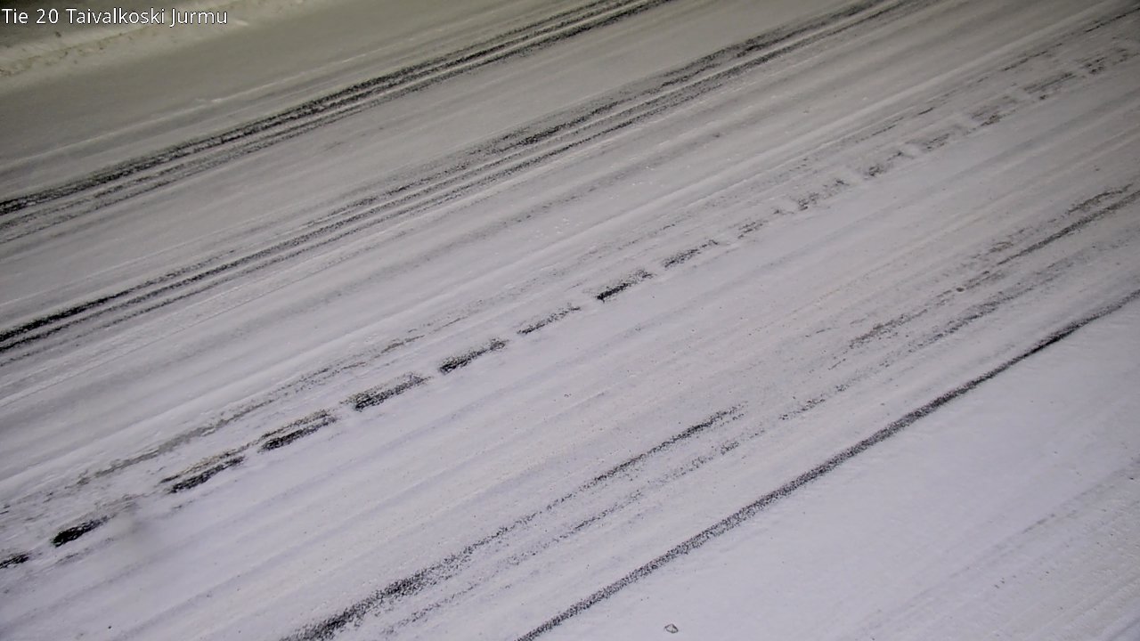 Weather Camera Image Väg 20 Taivalkoski, Jurmu, Taivalkoski, Pohjois-Pohjanmaa
