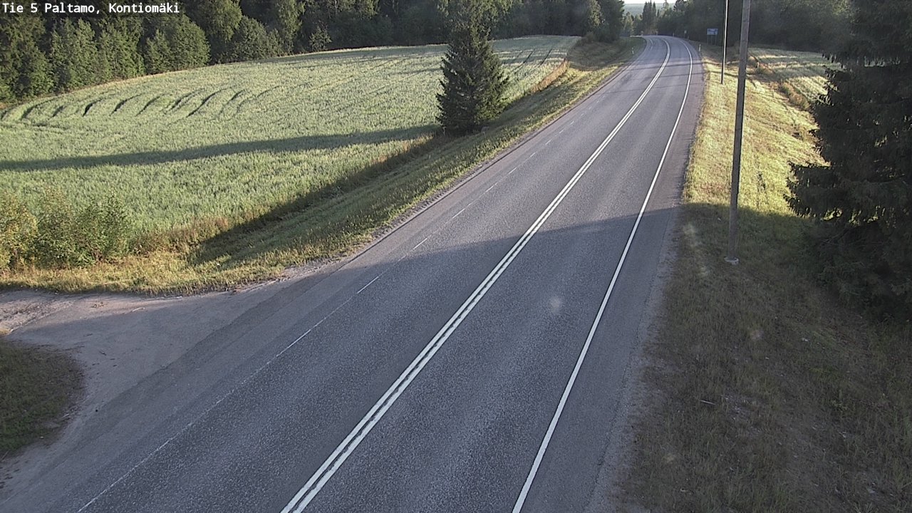 Weather Camera Image Road 5 Paltamo, Kontiomäki, Paltamo, Kainuu