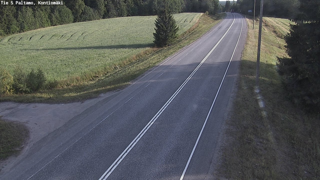 Weather Camera Image Road 5 Paltamo, Kontiomäki, Paltamo, Kainuu