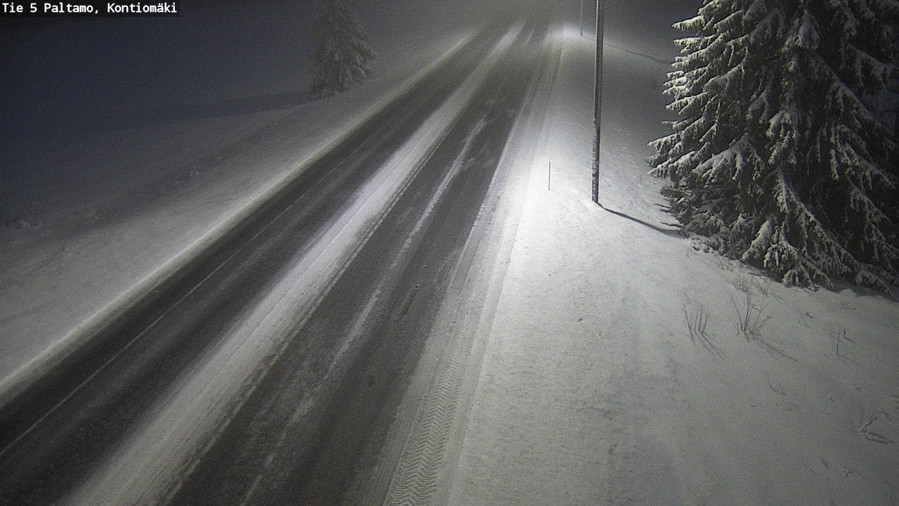 Weather Camera Image Road 5 Paltamo, Kontiomäki, Paltamo, Kainuu
