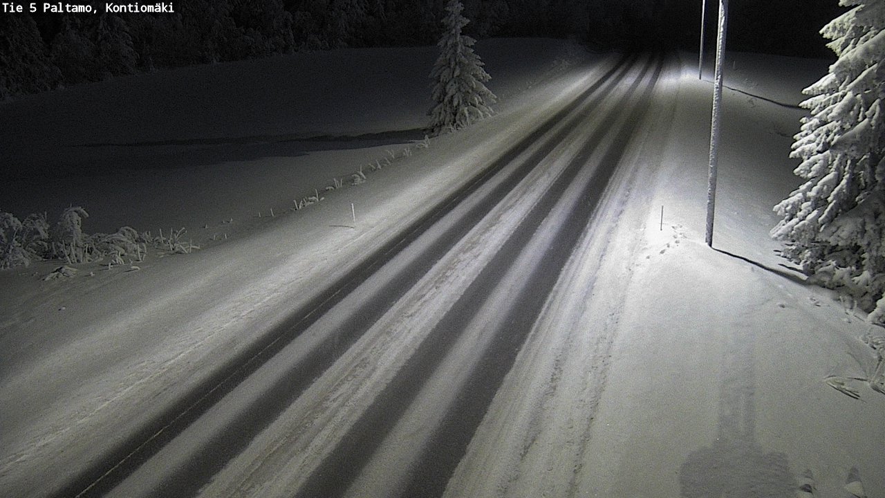 Weather Camera Image Väg 5 Paltamo, Kontiomäki, Paltamo, Kainuu