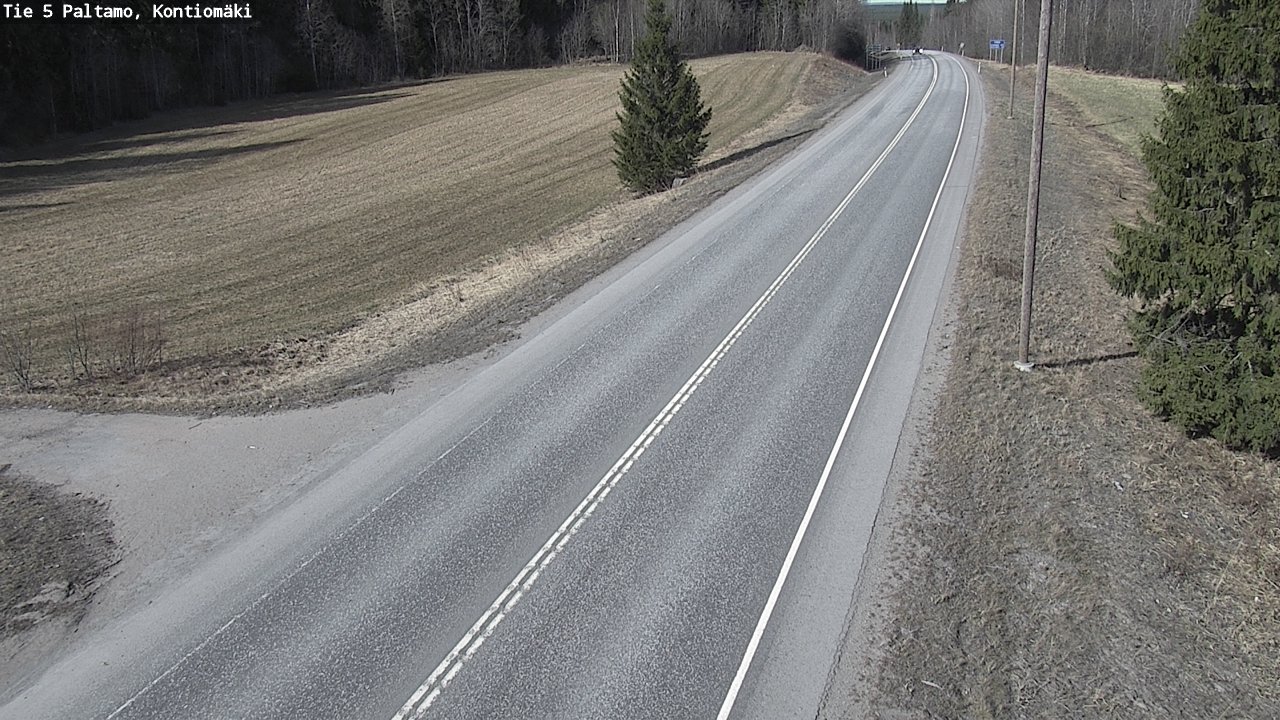Weather Camera Image Road 5 Paltamo, Kontiomäki, Paltamo, Kainuu