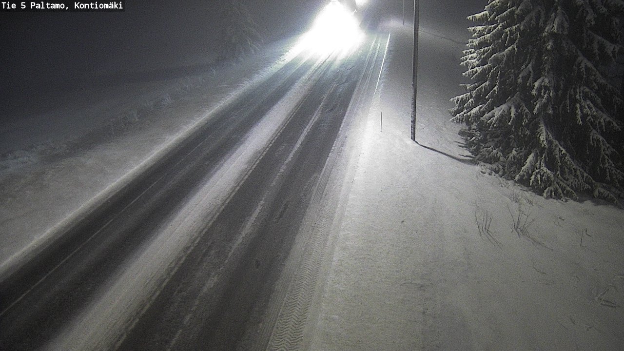 Weather Camera Image Road 5 Paltamo, Kontiomäki, Paltamo, Kainuu