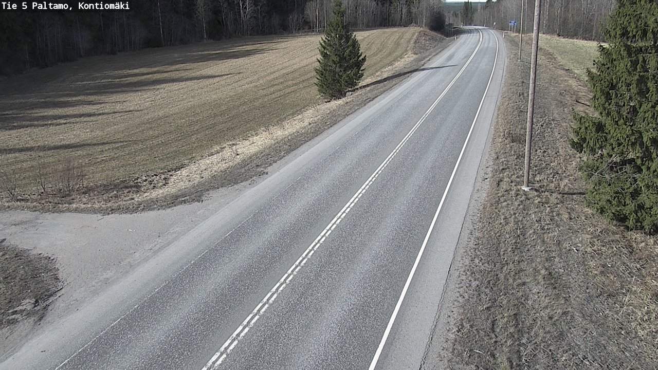 Weather Camera Image Road 5 Paltamo, Kontiomäki, Paltamo, Kainuu