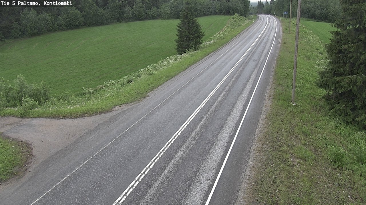 Weather Camera Image Road 5 Paltamo, Kontiomäki, Paltamo, Kainuu