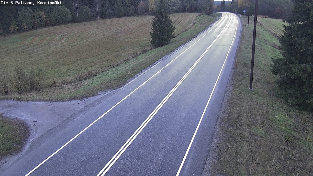 Weather Camera Image Road 5 Paltamo, Kontiomäki, Paltamo, Kainuu