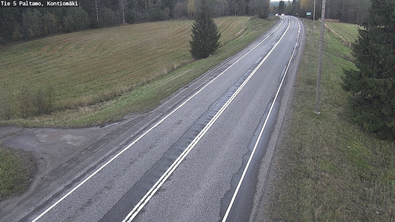 Weather Camera Image Road 5 Paltamo, Kontiomäki, Paltamo, Kainuu