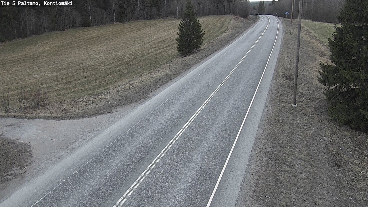 Weather Camera Image Road 5 Paltamo, Kontiomäki, Paltamo, Kainuu