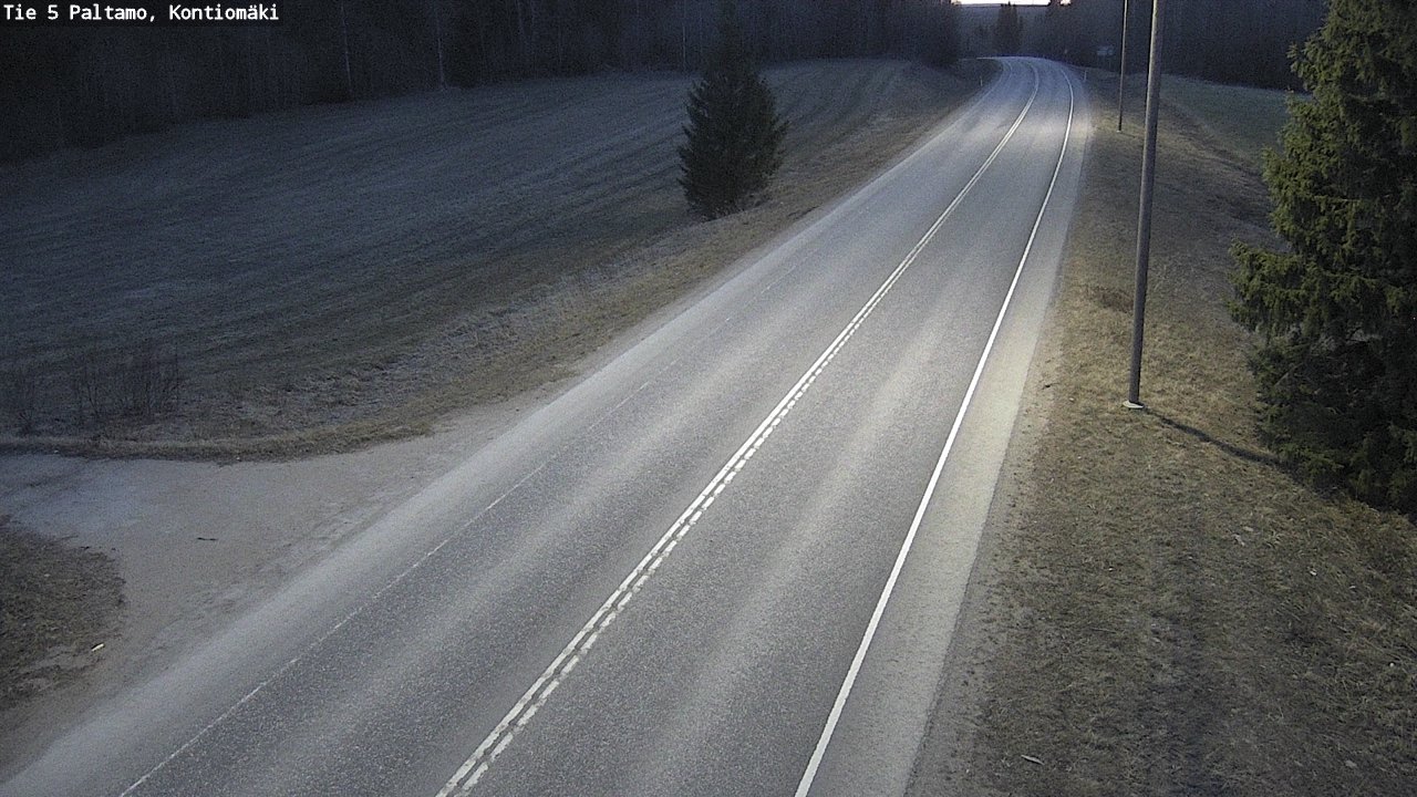 Weather Camera Image Road 5 Paltamo, Kontiomäki, Paltamo, Kainuu