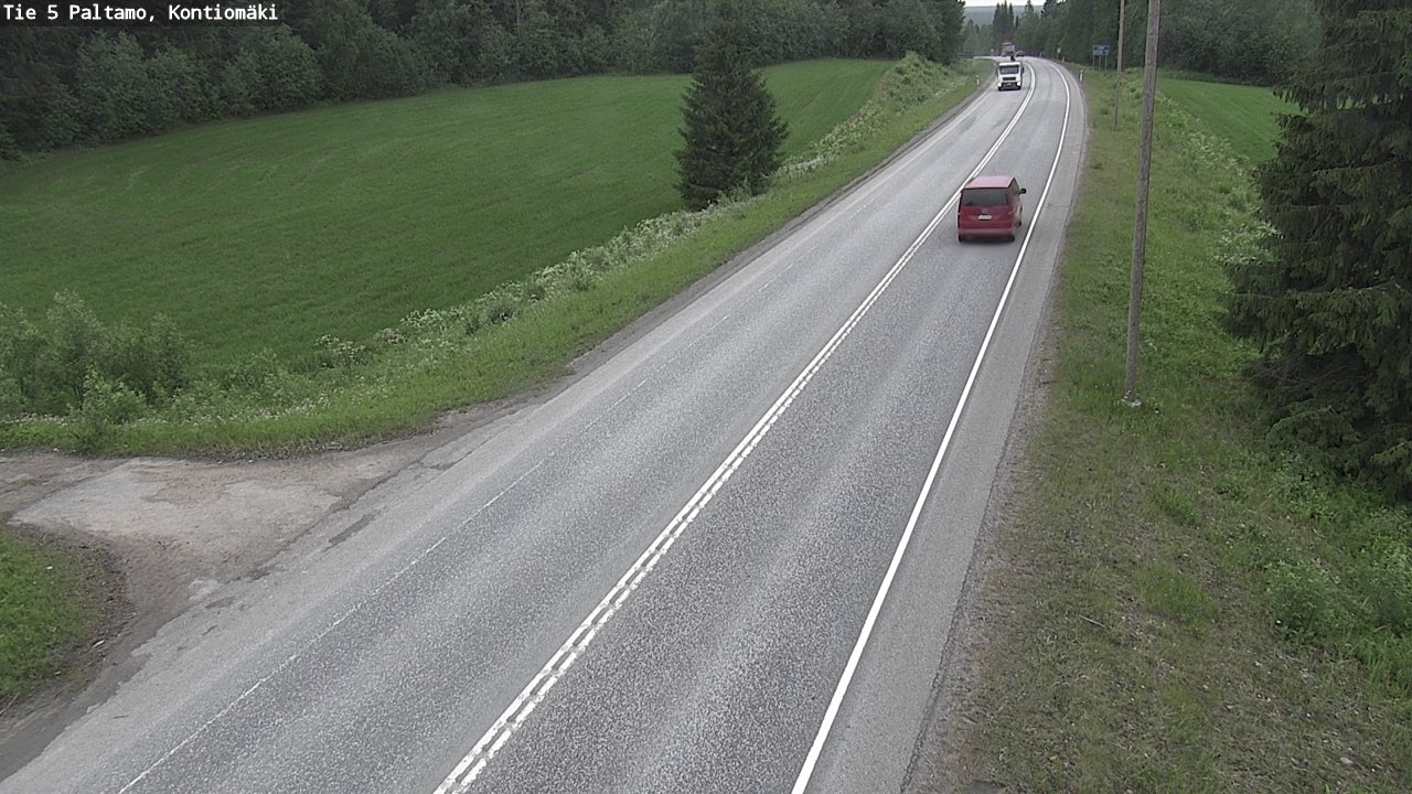 Weather Camera Image Väg 5 Paltamo, Kontiomäki, Paltamo, Kainuu