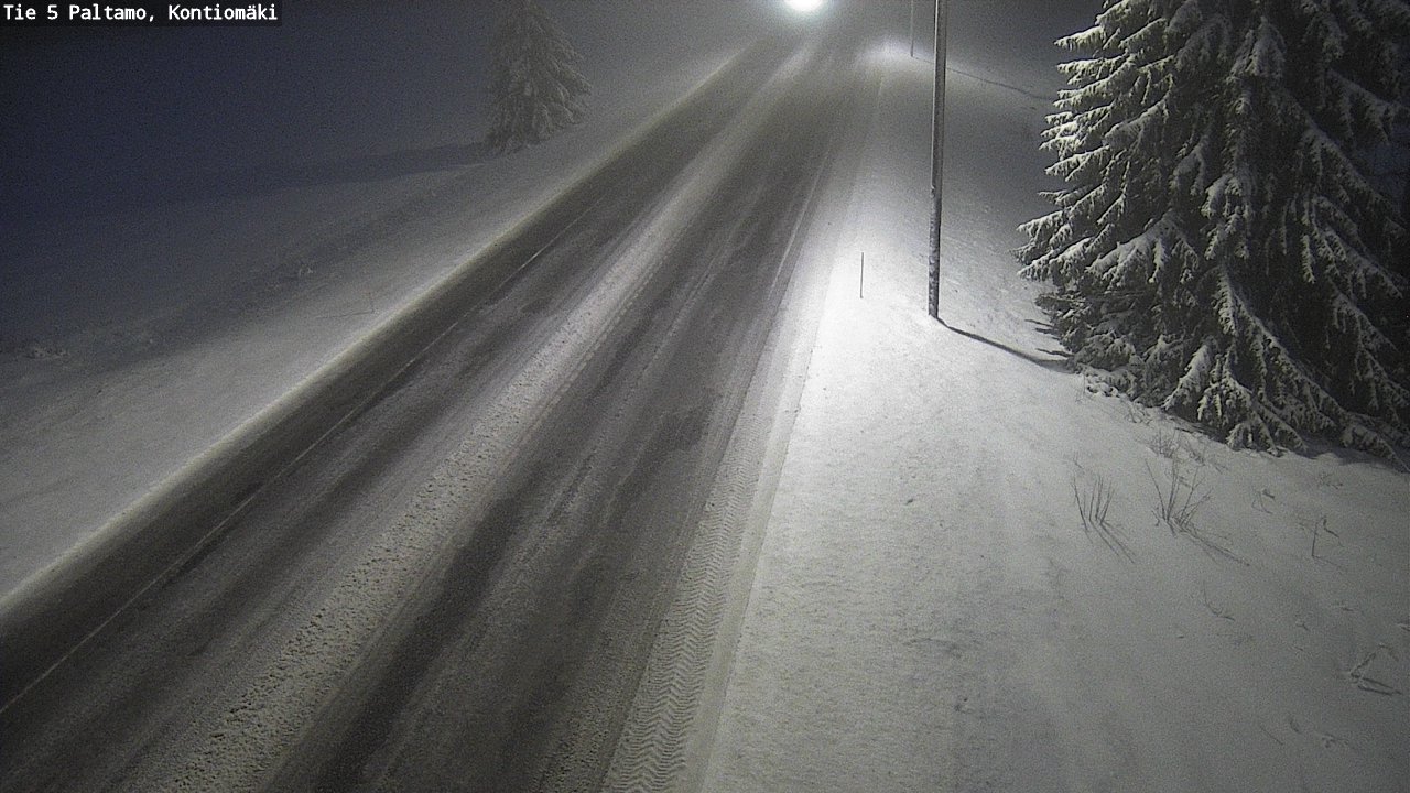 Weather Camera Image Road 5 Paltamo, Kontiomäki, Paltamo, Kainuu