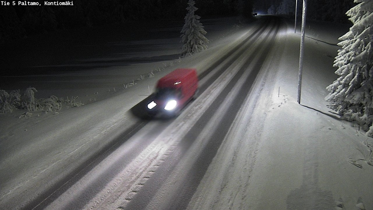 Weather Camera Image Road 5 Paltamo, Kontiomäki, Paltamo, Kainuu