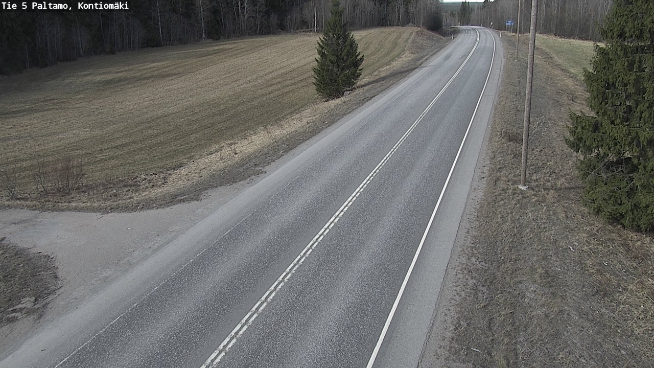 Weather Camera Image Road 5 Paltamo, Kontiomäki, Paltamo, Kainuu