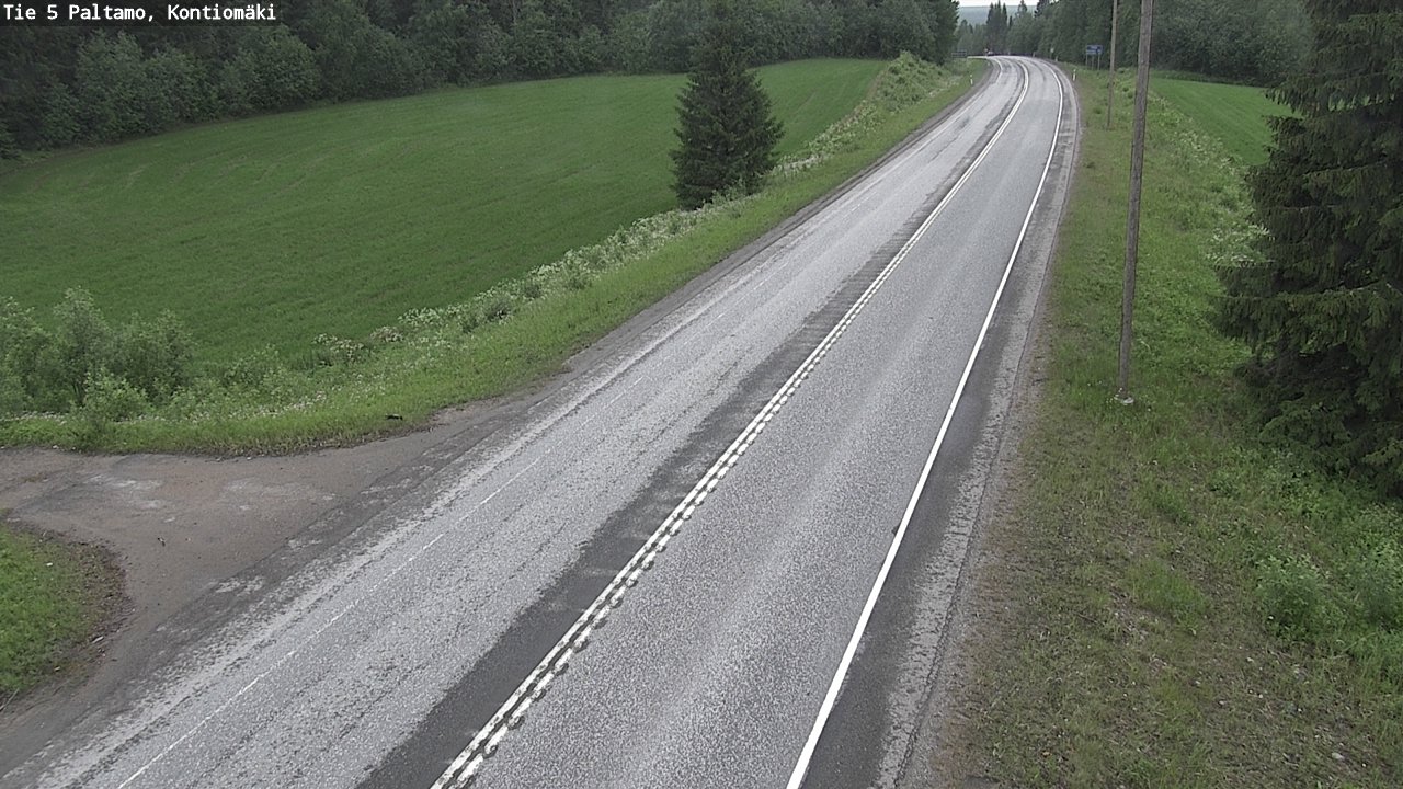 Weather Camera Image Road 5 Paltamo, Kontiomäki, Paltamo, Kainuu