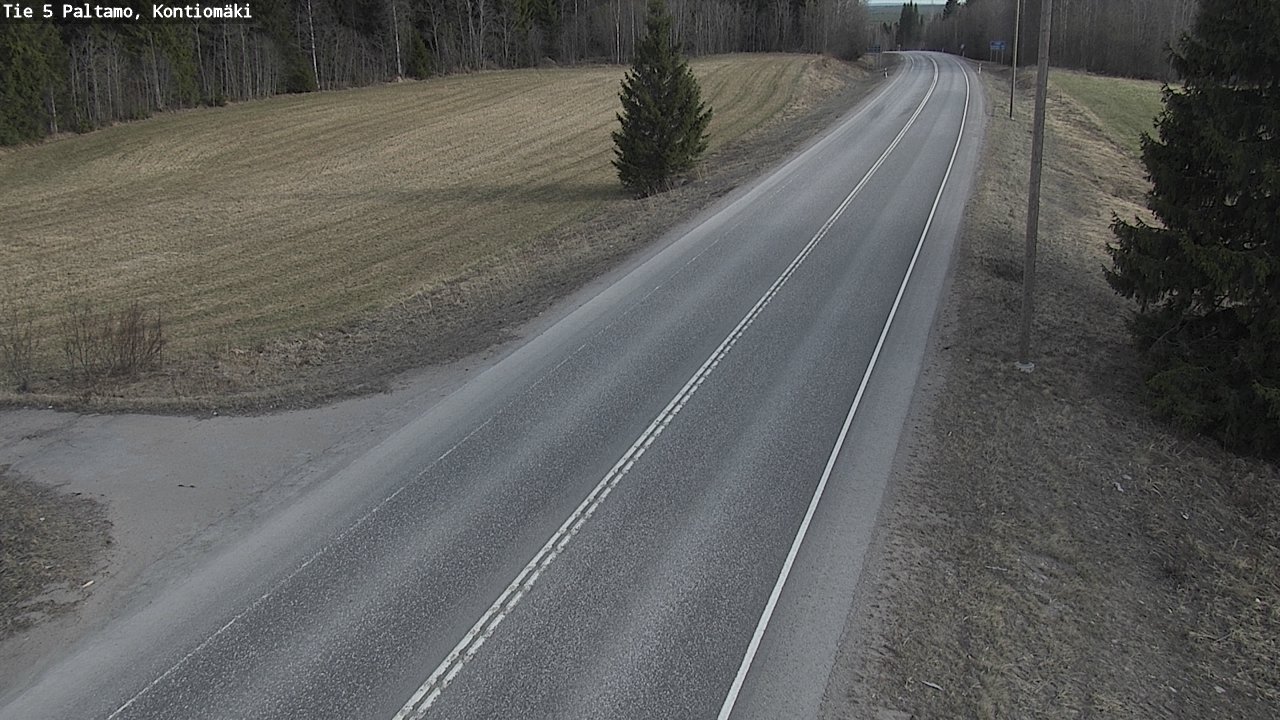 Weather Camera Image Road 5 Paltamo, Kontiomäki, Paltamo, Kainuu