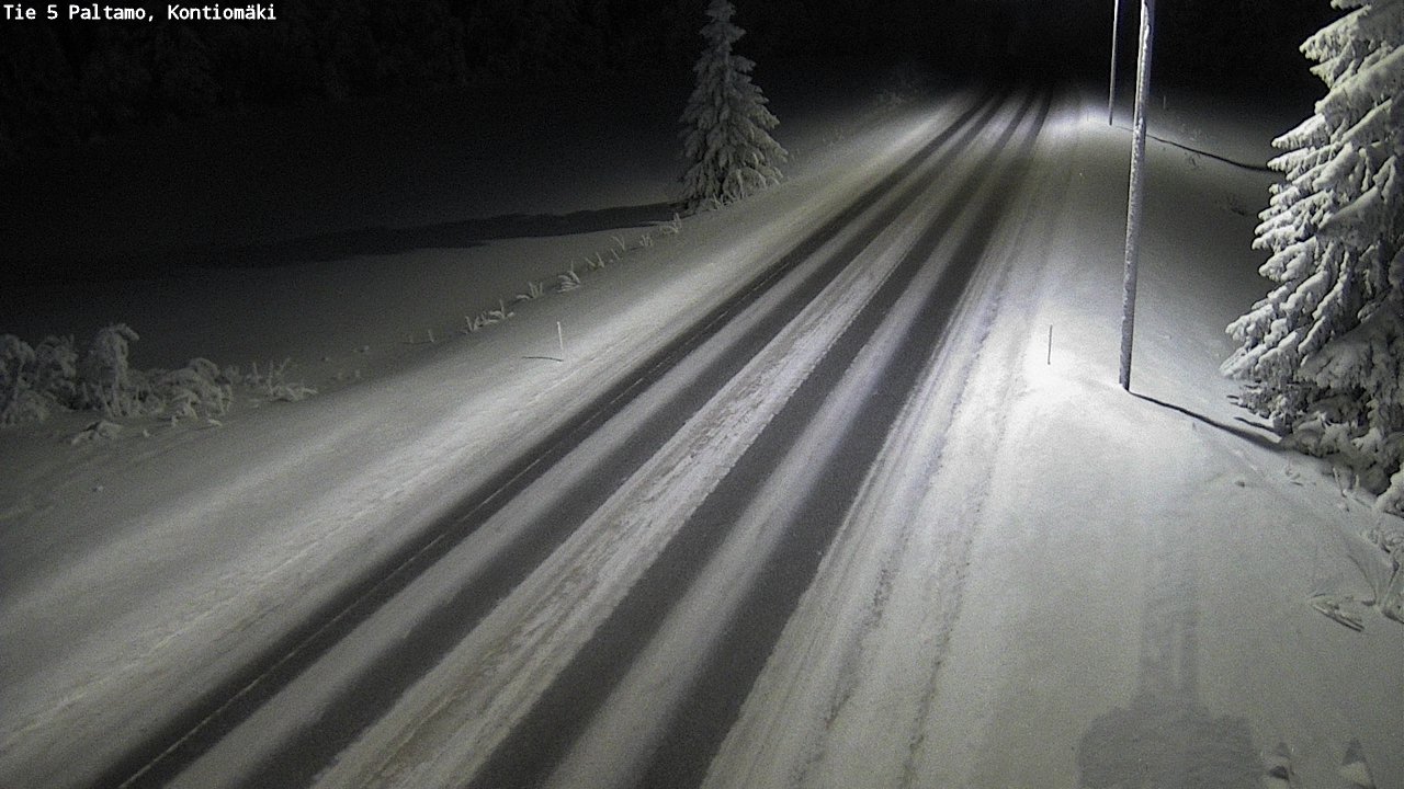 Weather Camera Image Väg 5 Paltamo, Kontiomäki, Paltamo, Kainuu