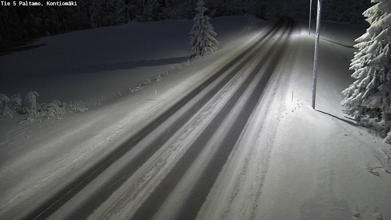 Weather Camera Image Väg 5 Paltamo, Kontiomäki, Paltamo, Kainuu