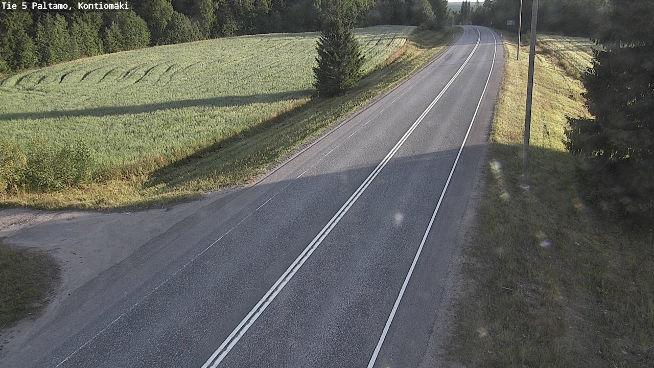 Weather Camera Image Road 5 Paltamo, Kontiomäki, Paltamo, Kainuu