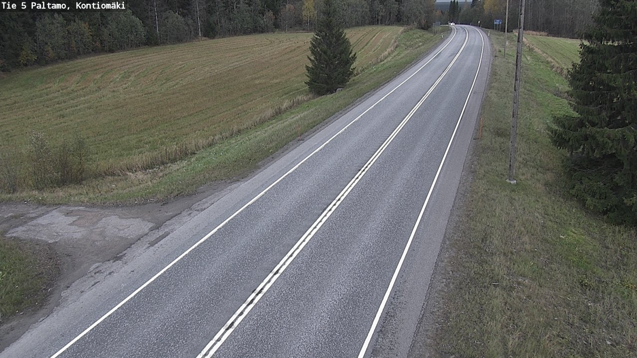 Weather Camera Image Road 5 Paltamo, Kontiomäki, Paltamo, Kainuu