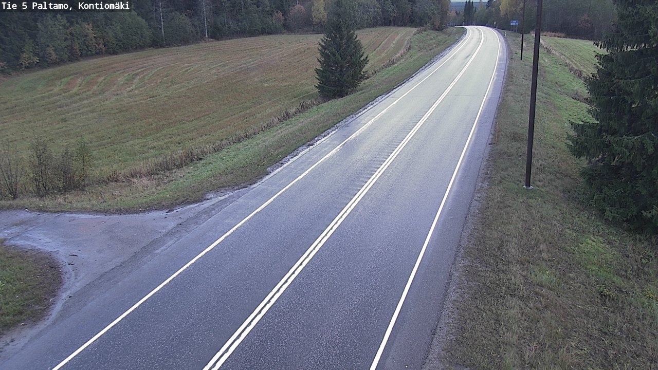 Weather Camera Image Road 5 Paltamo, Kontiomäki, Paltamo, Kainuu