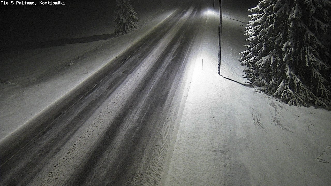 Weather Camera Image Road 5 Paltamo, Kontiomäki, Paltamo, Kainuu