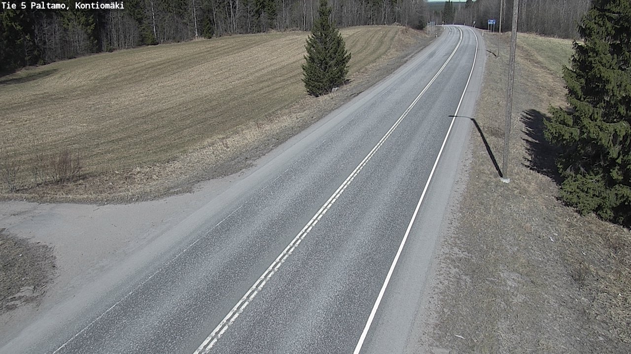 Weather Camera Image Road 5 Paltamo, Kontiomäki, Paltamo, Kainuu
