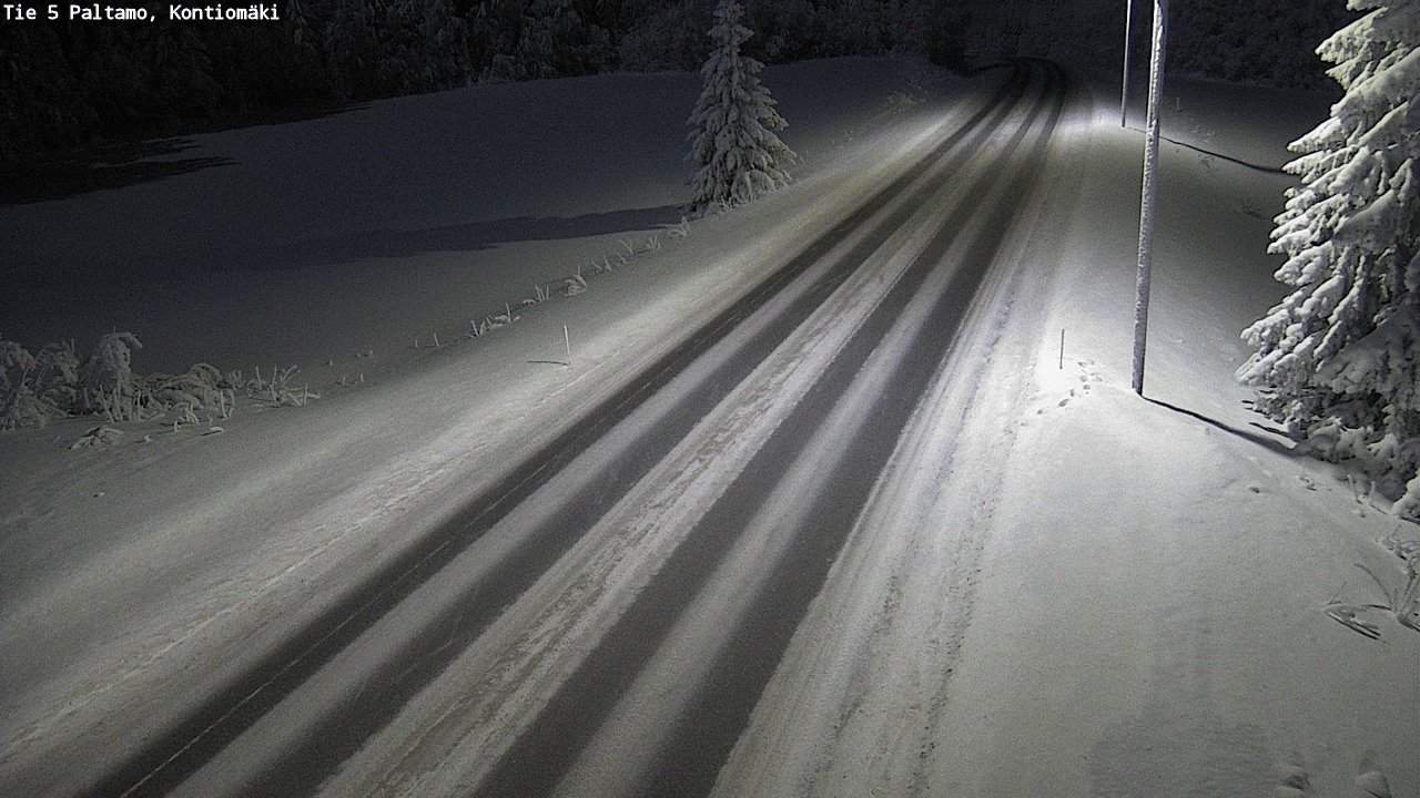 Weather Camera Image Väg 5 Paltamo, Kontiomäki, Paltamo, Kainuu