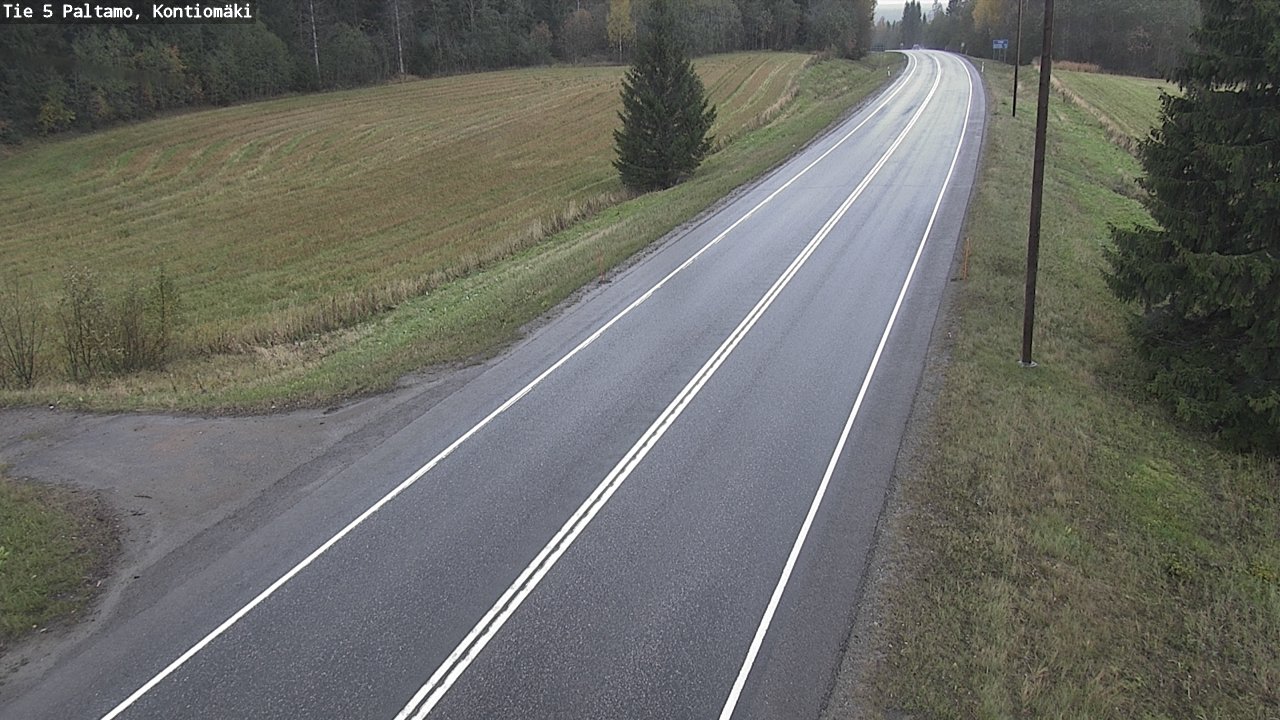Weather Camera Image Road 5 Paltamo, Kontiomäki, Paltamo, Kainuu