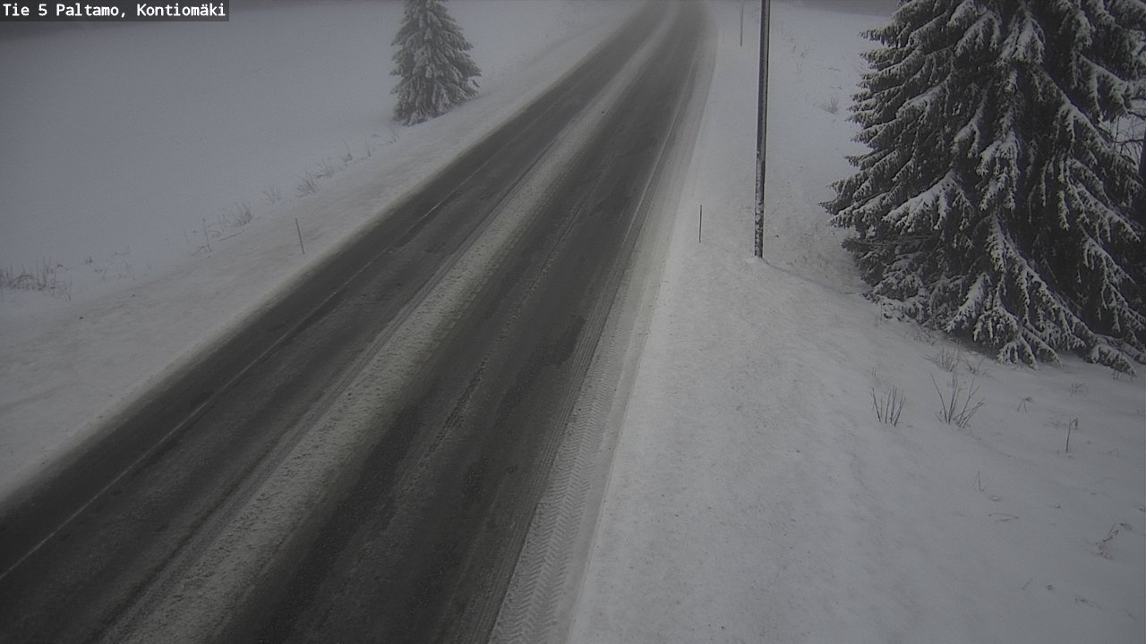 Weather Camera Image Road 5 Paltamo, Kontiomäki, Paltamo, Kainuu