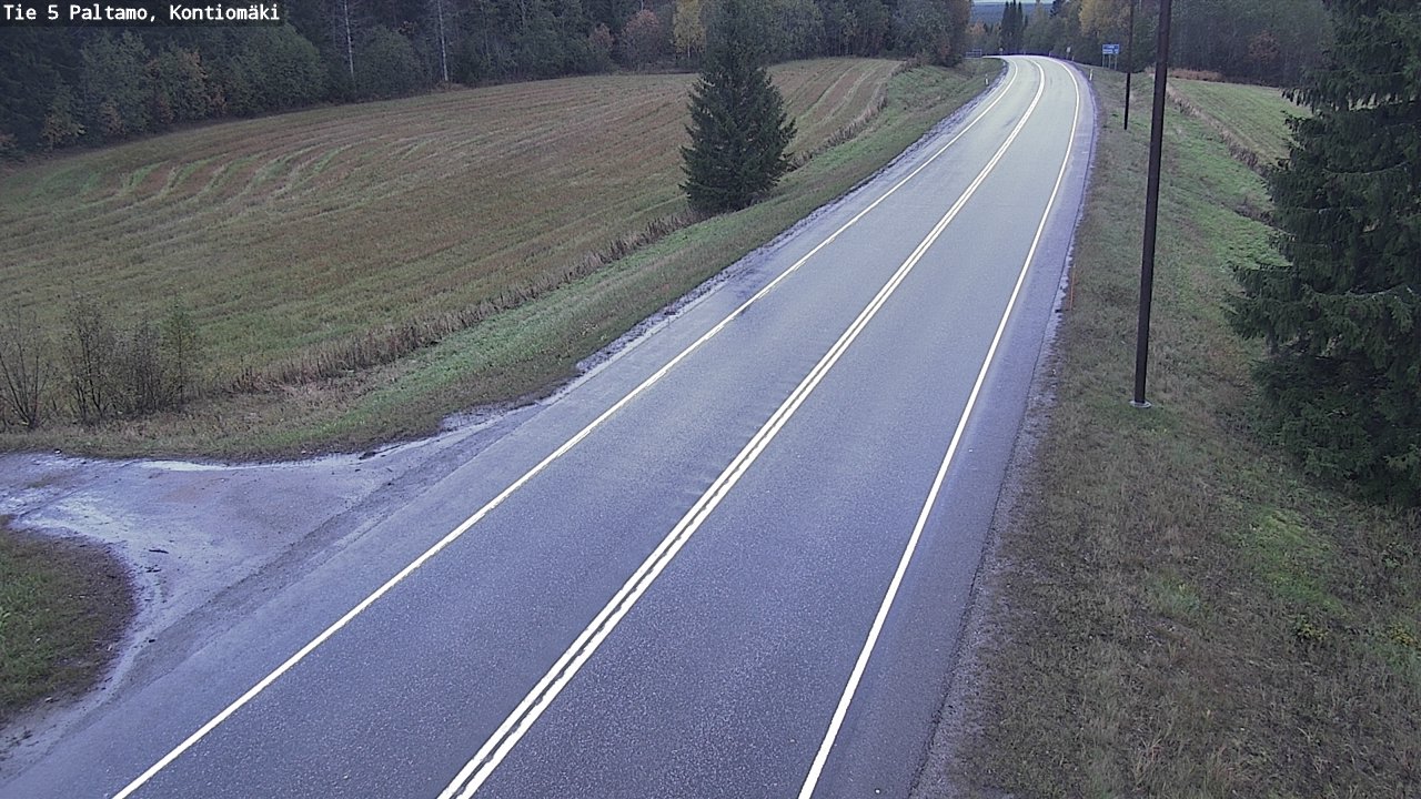 Weather Camera Image Road 5 Paltamo, Kontiomäki, Paltamo, Kainuu