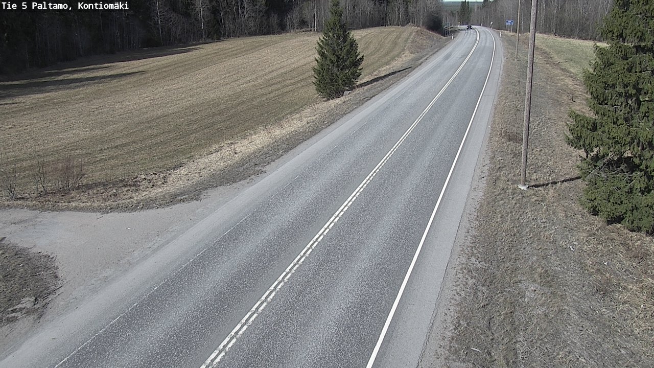 Weather Camera Image Road 5 Paltamo, Kontiomäki, Paltamo, Kainuu