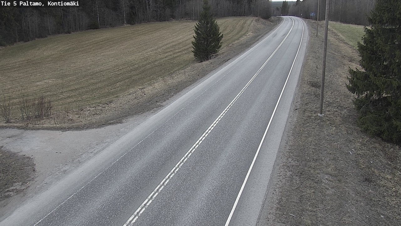 Weather Camera Image Road 5 Paltamo, Kontiomäki, Paltamo, Kainuu