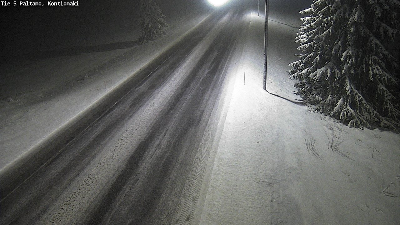Weather Camera Image Road 5 Paltamo, Kontiomäki, Paltamo, Kainuu