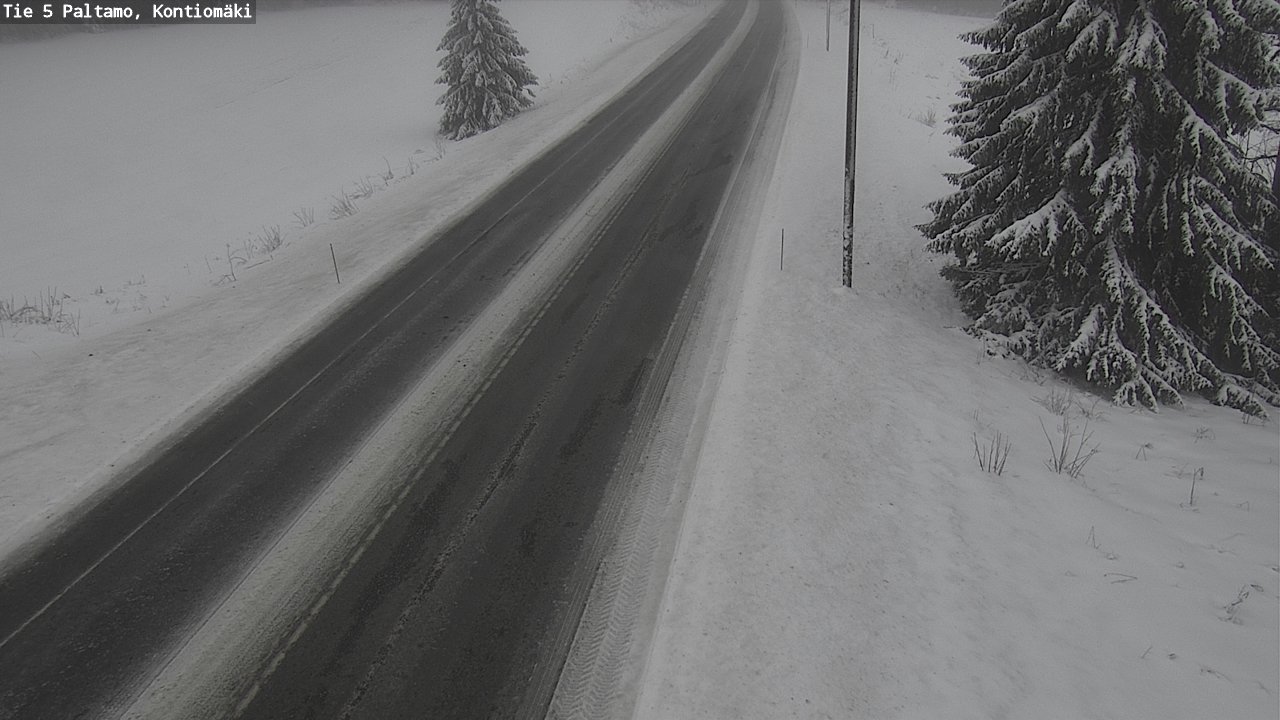 Weather Camera Image Road 5 Paltamo, Kontiomäki, Paltamo, Kainuu