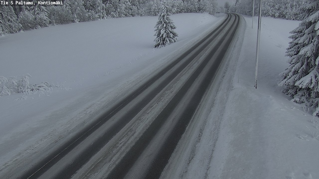Weather Camera Image Väg 5 Paltamo, Kontiomäki, Paltamo, Kainuu