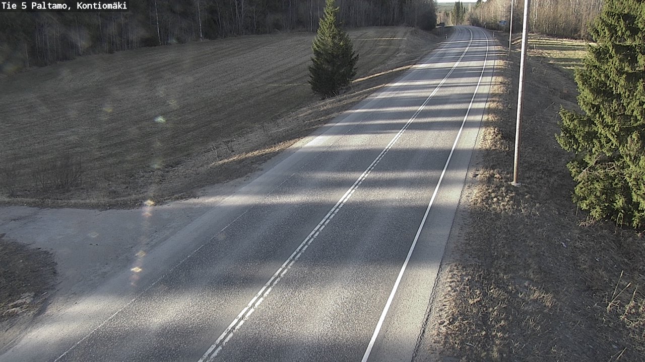 Weather Camera Image Road 5 Paltamo, Kontiomäki, Paltamo, Kainuu