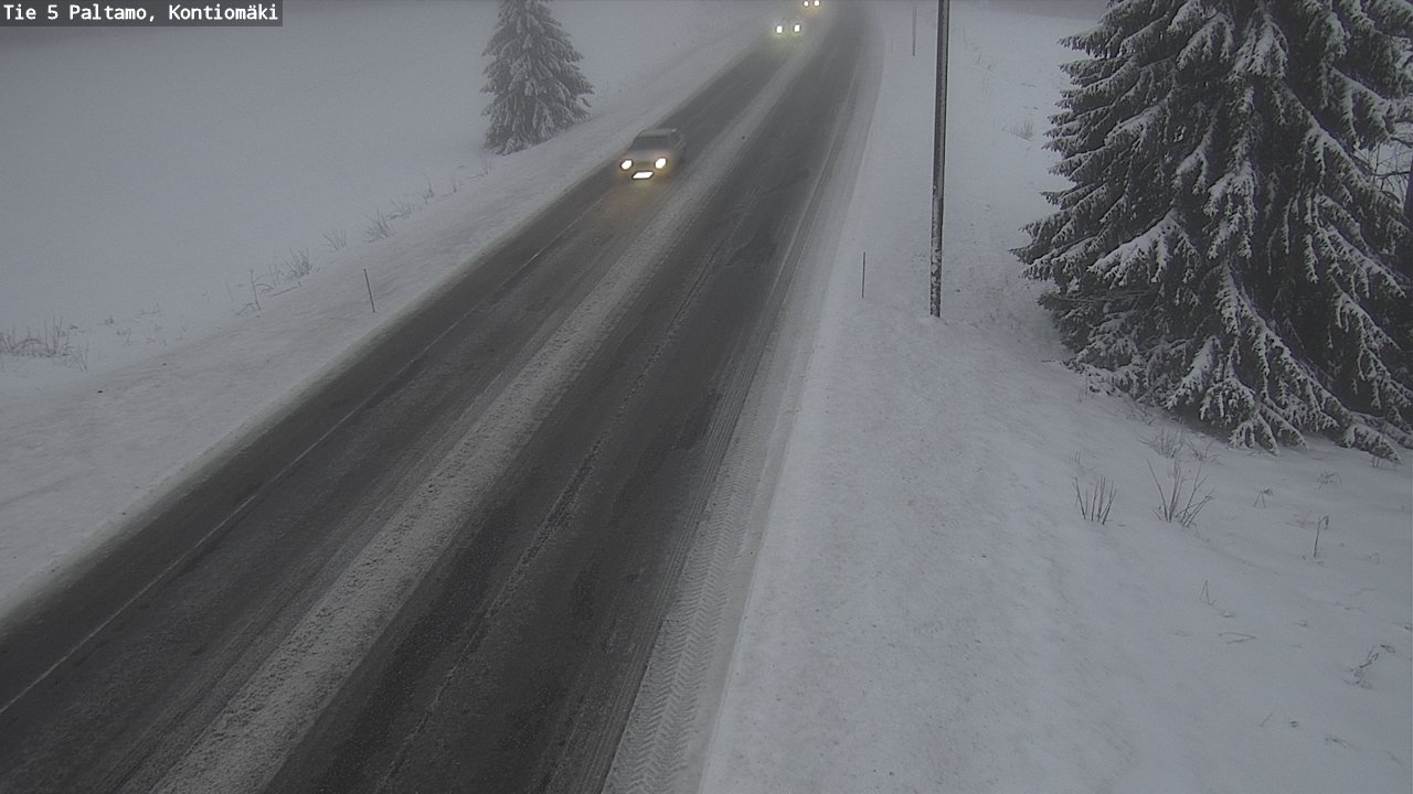 Weather Camera Image Road 5 Paltamo, Kontiomäki, Paltamo, Kainuu