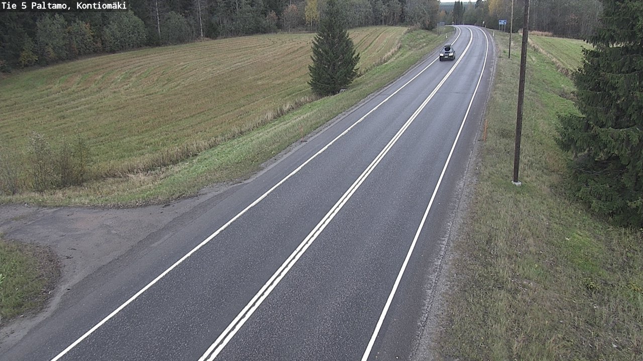 Weather Camera Image Road 5 Paltamo, Kontiomäki, Paltamo, Kainuu