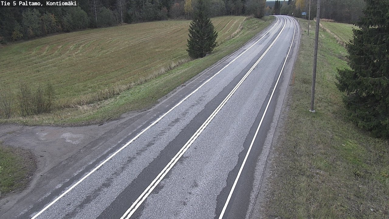 Weather Camera Image Road 5 Paltamo, Kontiomäki, Paltamo, Kainuu