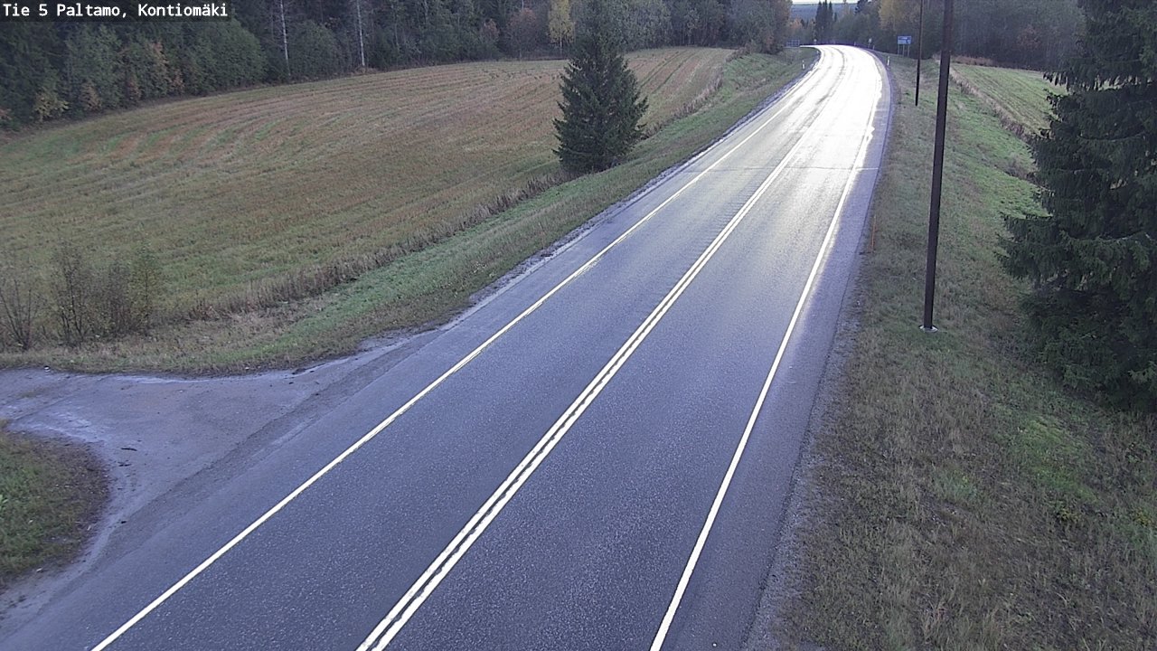 Weather Camera Image Road 5 Paltamo, Kontiomäki, Paltamo, Kainuu