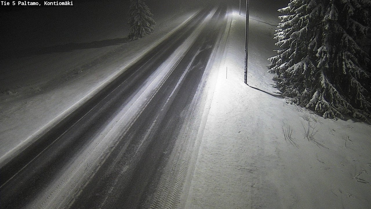 Weather Camera Image Road 5 Paltamo, Kontiomäki, Paltamo, Kainuu