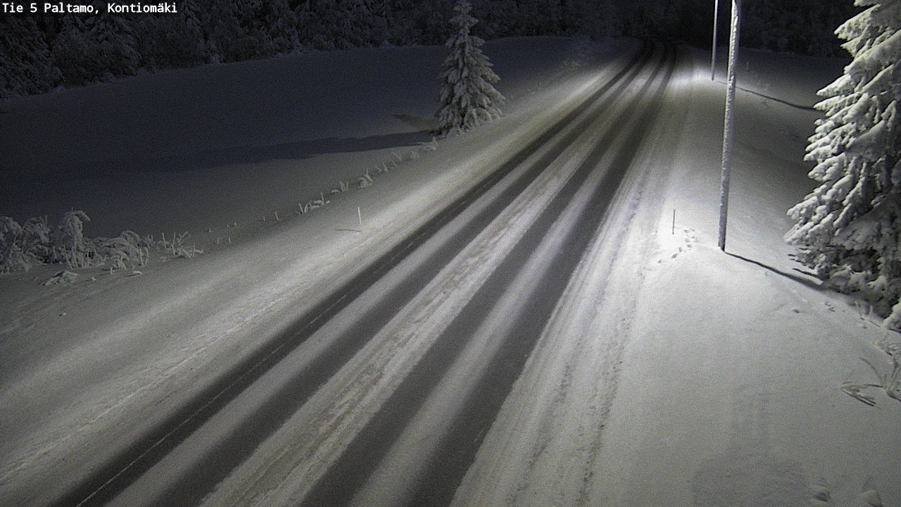 Weather Camera Image Väg 5 Paltamo, Kontiomäki, Paltamo, Kainuu