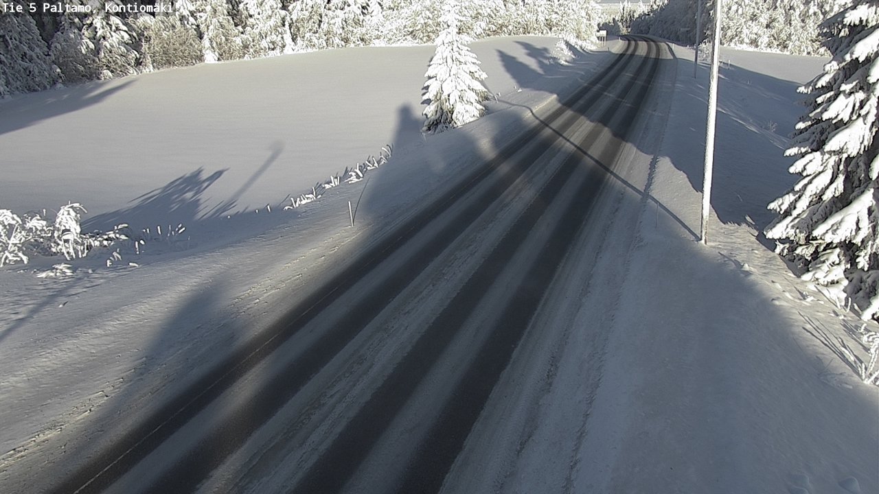 Weather Camera Image Väg 5 Paltamo, Kontiomäki, Paltamo, Kainuu