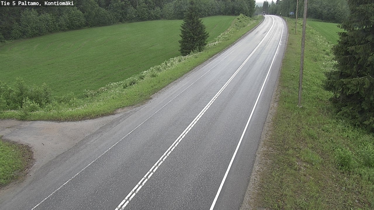 Weather Camera Image Väg 5 Paltamo, Kontiomäki, Paltamo, Kainuu