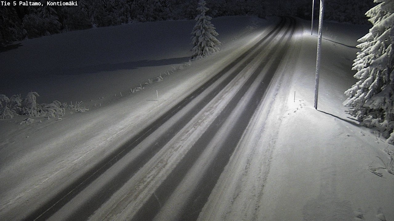 Weather Camera Image Väg 5 Paltamo, Kontiomäki, Paltamo, Kainuu