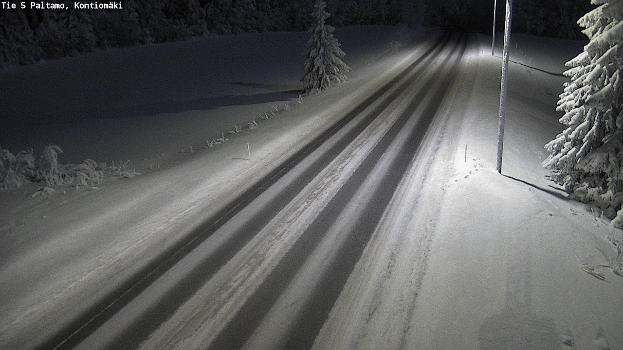 Weather Camera Image Väg 5 Paltamo, Kontiomäki, Paltamo, Kainuu